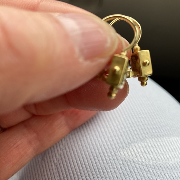 Penny Preville 18 k /Diamond earrings - Picture 4 of 5